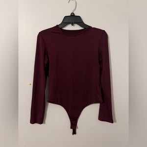 Forever 21 Burgundy Jumpsuit 
- Used but in good condition:)
- Size Medium/Large